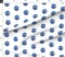 Evil Eye Luck Watercolor Turkey Greek White Blue Mod Circle Custom Printed Fabric by Spoonflower Various Fabrics by the Yard or Fat Quarter